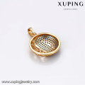 33084 Precio de promoción Xuping joyería de moda micro pave turquesa colgante de oro para las mujeres